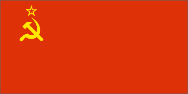 Bandeira da União das Republicas Socialistas Soviética - URSS.