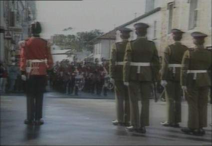 Cerimnia de troca da guarda em Gibraltar.